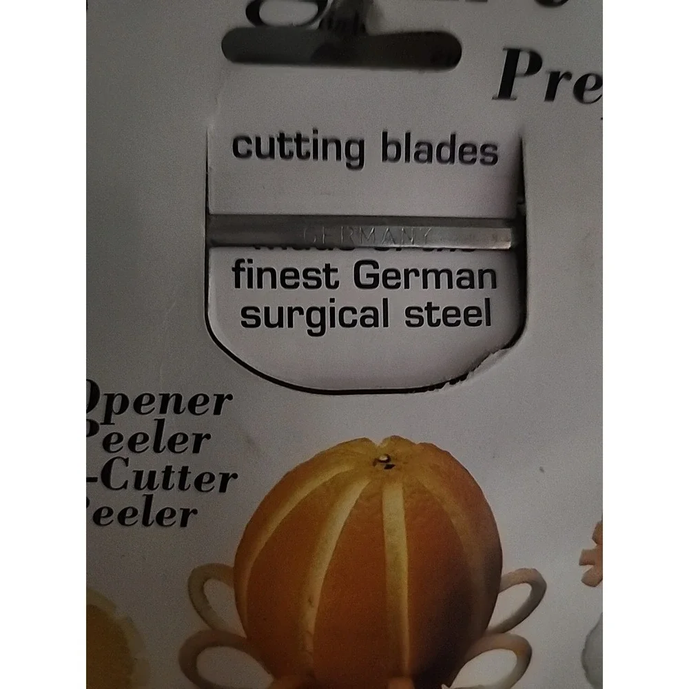 Borner Veg'Art 5-in-1 Prep Tool (V-Knife, Citrus-Peeler/Opener,‎ Groove cutter)